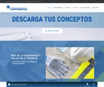 Laboralcontinental.com(Medicina Laboral Continental) Screenshot