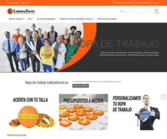 Laboralescon.es(Ropa de trabajo y uniformes laborales venta online) Screenshot