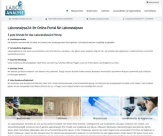 Laboranalyse24.de(Laboranalysen online bestellen) Screenshot