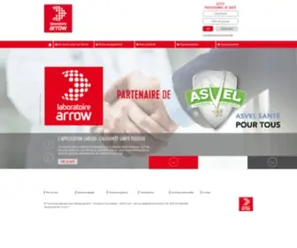 Laboratoire-Arrow.com(Arrow ) Screenshot