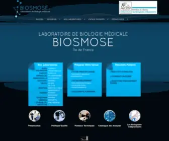 Laboratoire-Biosmose.fr(Laboratoire Biosmose idf) Screenshot