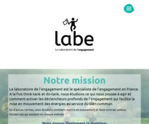Laboratoire-Engagement.eu(Le labe) Screenshot
