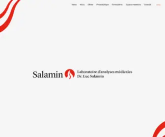 Laboratoiresalamin.ch(Laboratoire Salamin) Screenshot