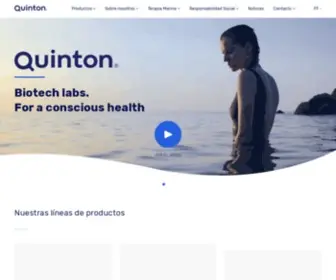 Laboratoiresquinton.com(Quinton) Screenshot