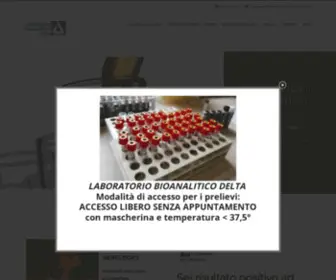 Laboratoriobioanaliticodelta.it(Laboratorio Bioanalitico Delta) Screenshot