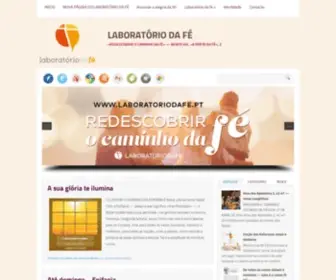 Laboratoriodafe.net(Um blogue para redescobrir o caminho da fé) Screenshot