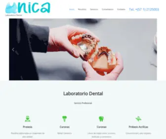 Laboratoriodentalunica.com(Laboratorio Dental) Screenshot