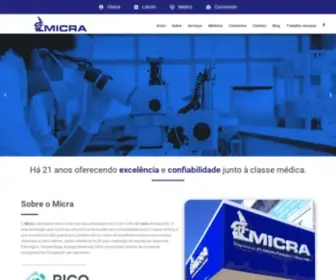 Laboratoriomicra.com.br(Laboratório Micra) Screenshot