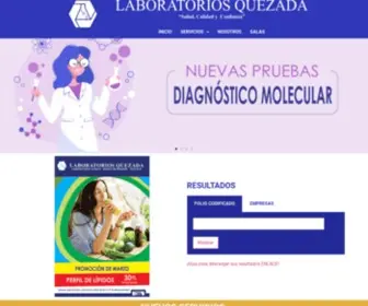 Laboratorioquezada.com(Salud, Calidad y Confianza) Screenshot