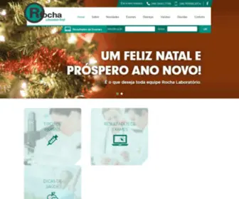 Laboratoriorocha.com(Rocha Laboratório Total) Screenshot