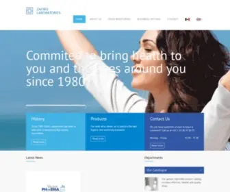 Laboratorios-Zafiro.com(Zafiro Laboratories) Screenshot