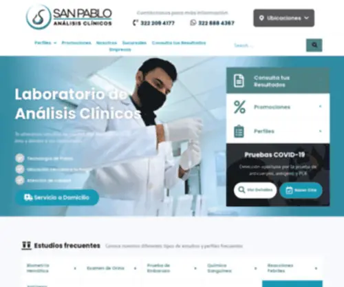 Laboratoriosanpablo.com(Laboratorio San Pablo) Screenshot