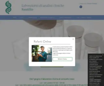 Laboratoriosantilio.com(Laboratorio di analisi) Screenshot