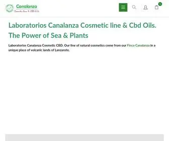 Laboratorioscanalanza.com(Laboratorios Canalanza Cosmetic CBD oils) Screenshot