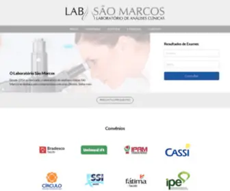 Laboratoriosmarcos.com.br(São Marcos) Screenshot