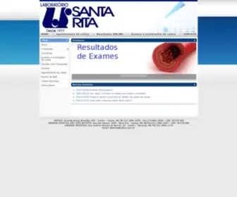 Laboratoriostarita.com.br(Laboratório Santa Rita) Screenshot