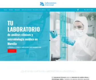 Laboratoriosuniversal.com(Laboratorio de análisis clínicos en Morelia) Screenshot