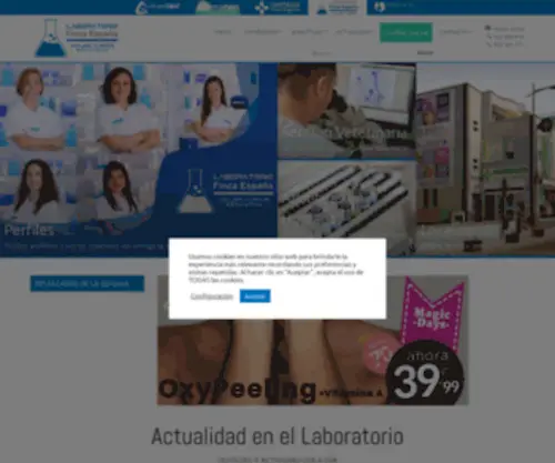 Laboratoriotenerife.com(Laboratorio Finca España) Screenshot