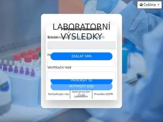 Laboratornivysledky.cz(Laboratorní) Screenshot