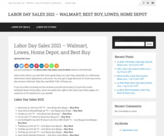 Labordaysales2021.com(Walmart, Lowes, Home Depot, and Best Buy) Screenshot