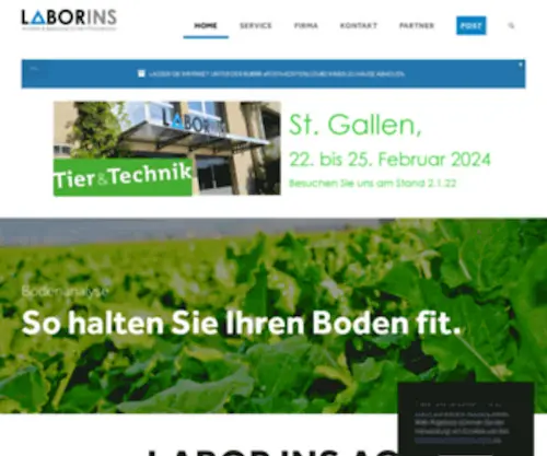 Laborins.ch(Labor Ins AG : Bodenproben) Screenshot