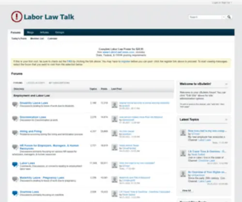 Laborlawtalk.com(Labor Law Talk) Screenshot