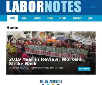 Labornotes.org(Labor Notes) Screenshot