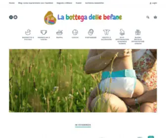 Labottegadellebefane.it(Una bottega online e un negozio a Milano con tanti prodotti per la mamma e il bambino) Screenshot