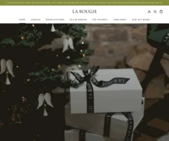 Labougie.com(Luxury Hand Poured Candles from the La Bougie Perfumery) Screenshot