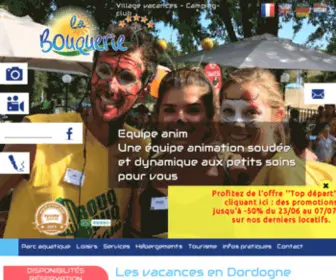 Labouquerie.com(Camping Dordogne) Screenshot
