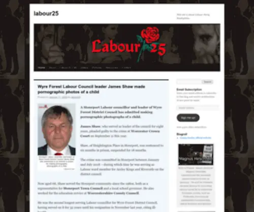 Labour25.com(This site) Screenshot
