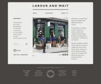 Labourandwait.co.uk(Functional Products for Daily Life from LABOUR AND WAIT) Screenshot