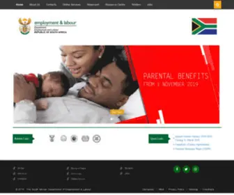 Labour.gov.za(The South African Department of Labour Online) Screenshot