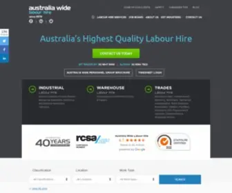 Labourhireaustraliawide.com.au(Australia Wide Labour Hire) Screenshot