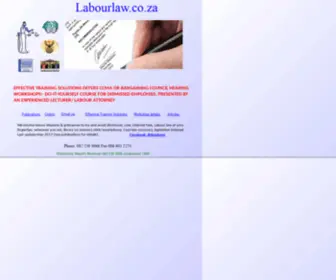 Labourlaw.co.za(MWEB Business) Screenshot