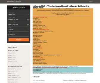 Labournet.org(The International Labour Solidarity Web Site) Screenshot