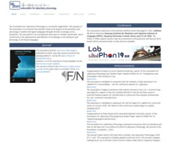 Labphon.org(Association for Laboratory Phonology) Screenshot