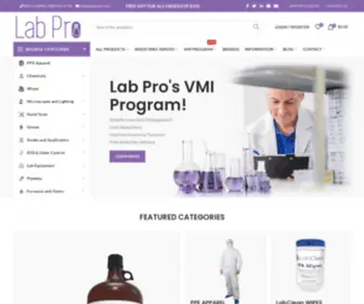 Labproinc.com(Lab Chemicals and Equipment for the Scientist and Engineer) Screenshot