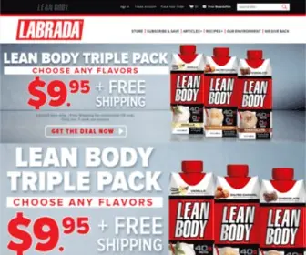 Labrada.com(Home of The Most Trusted Name in Sports Nutrition) Screenshot