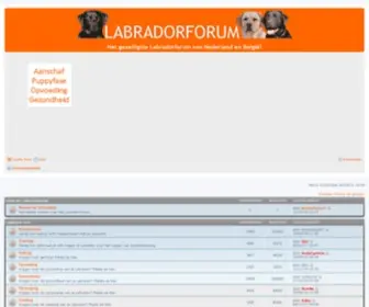 Labradorforum.nl(Forumoverzicht) Screenshot