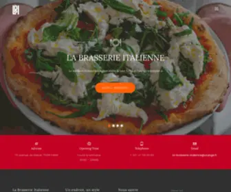 Labrasserieitalienne.com(La Brasserie Italienne le meilleur restaurant Italien de Paris France) Screenshot