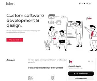 Labrin.tech(Full service software development company) Screenshot