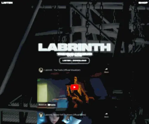 Labrinthofficial.com(Labrinth) Screenshot