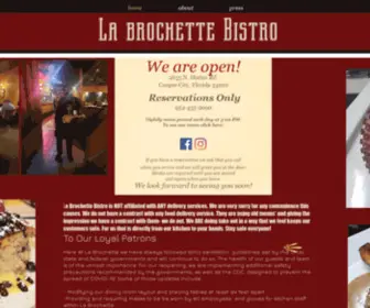 Labrochettebistro.com(La brochette) Screenshot