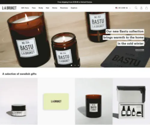 Labruket.se(Natural and organic skincare made on the west coast of Sweden with a simple philosophy) Screenshot