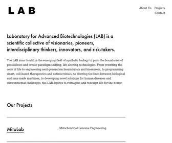 Labs.bio(Laboratory for Advanced Biotechnologies (LAB)) Screenshot