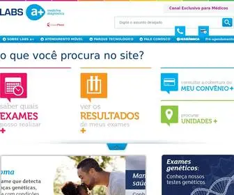 Labsamais.com.br(Labs a) Screenshot