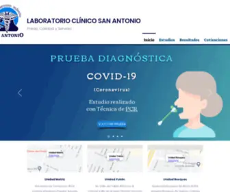 Labsanantonio.com(Servicios de Salud) Screenshot