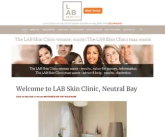 Labskinclinic.com.au(Clear Skin & Face Specialist Clinic) Screenshot