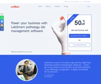 Labsmartlis.com(Pathology Software) Screenshot